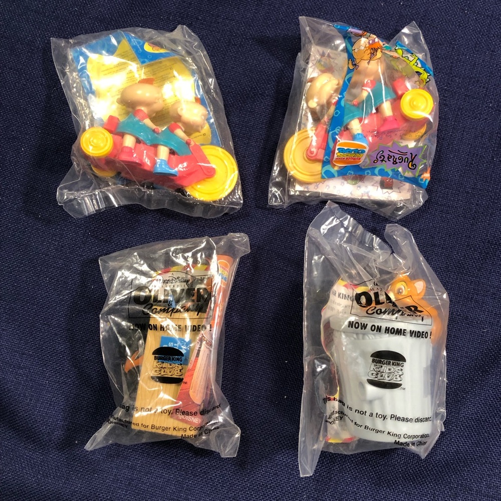 Vintage Burger King Meal toys, Nickelodeon & Disney